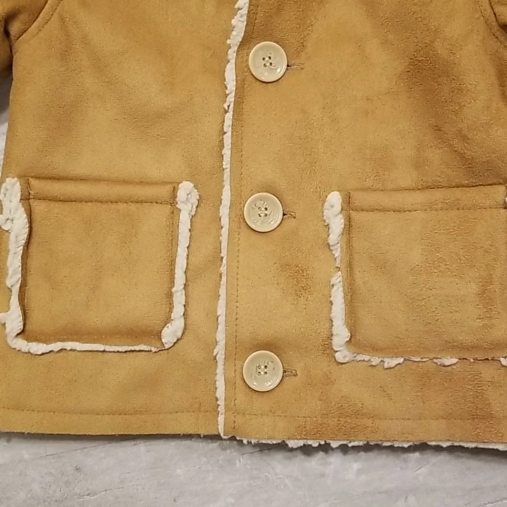 💕BEN SHERMAN💕 Textured Faux Fur Field Jacket 12M